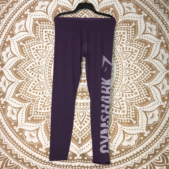 Gymshark Pants - PURPLE GYMSHARK MESH LOGO LEGGINGS